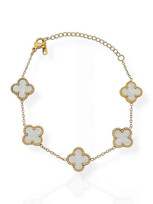 Pulseira trevo gold