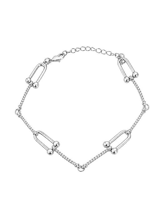 Pulseira elos fios cravejados