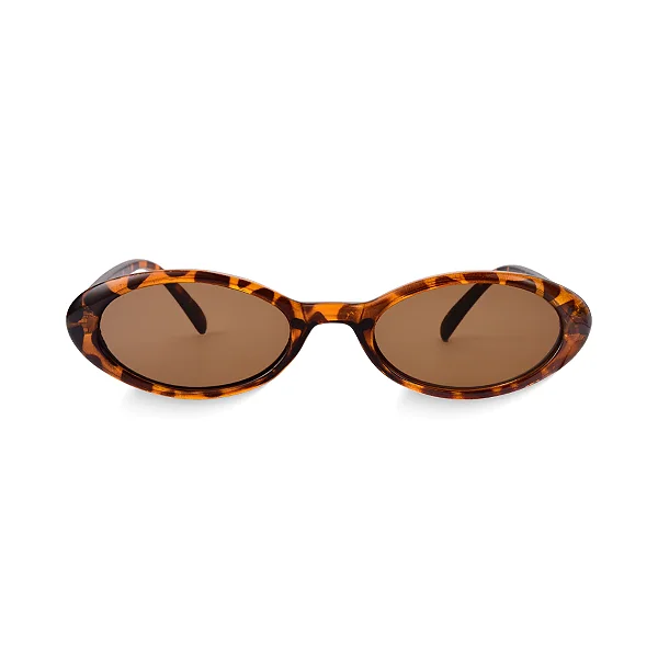 Óculos de Sol Oval Feminino Verona Tortoise Brown
