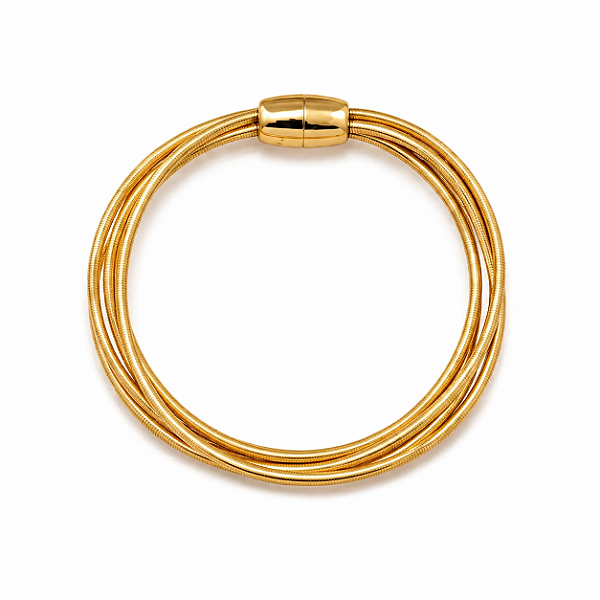 Bracelete Fios Tubos Gold