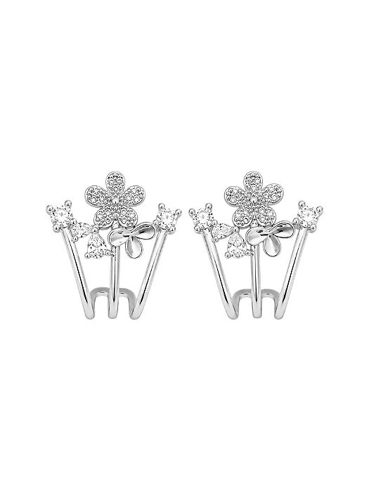 Brinco Flores Cravejadas
