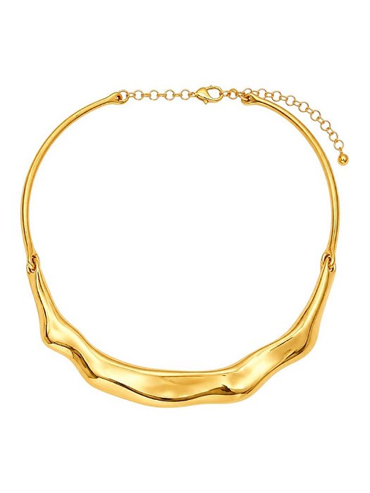 CHOKER ARO ONDULADO GOLD