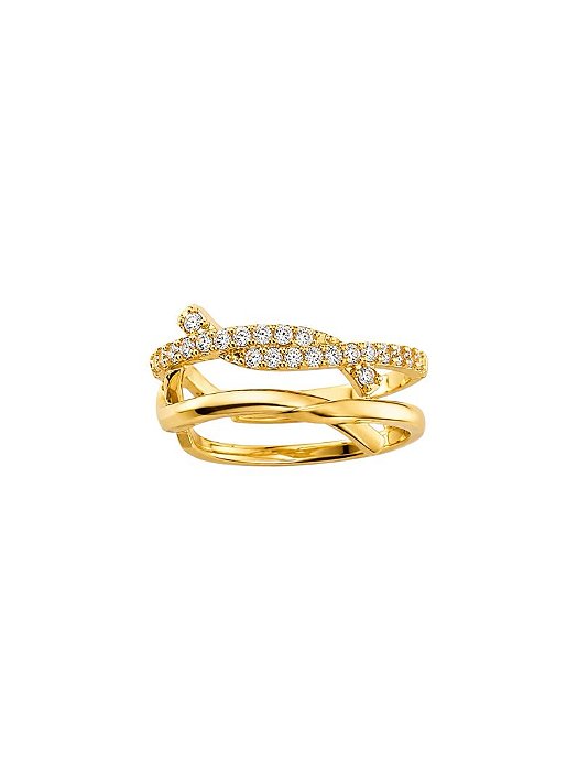 PIERCING FAKE FIOS CRUZADOS GOLD