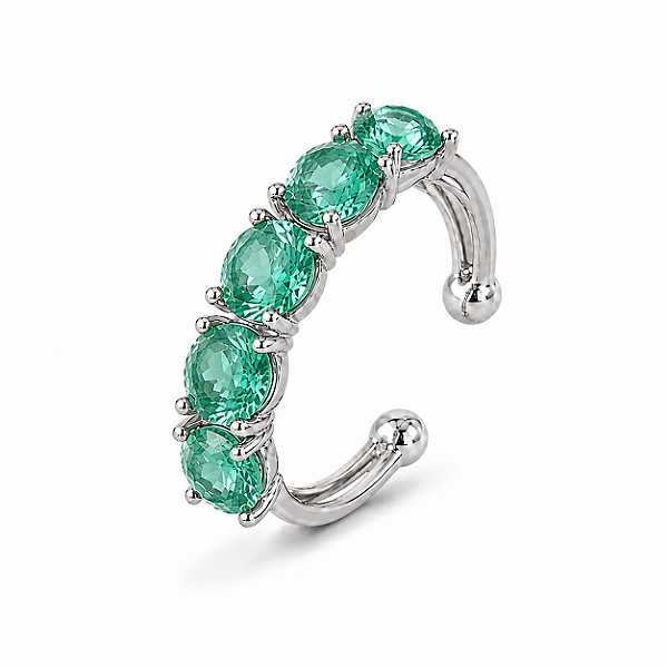 Piercing Design Cristais - VERDE CLARO