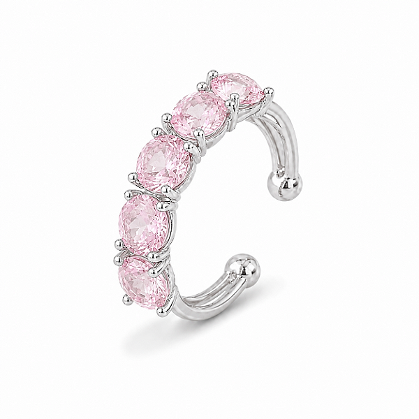 Piercing Design Cristais - ROSA CLARO