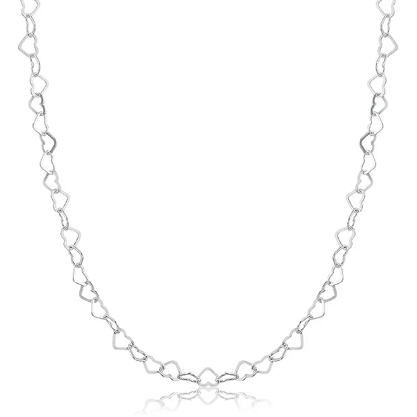 COLAR PRATA 925 MINI CORAÇÕES