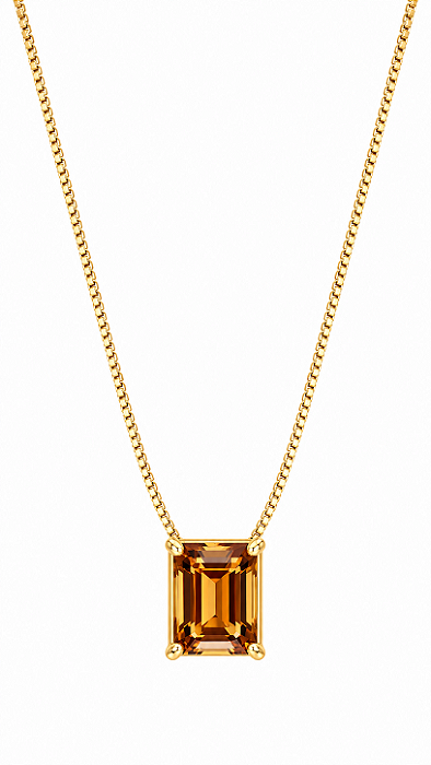 COLAR PEDRA MARROM GOLD