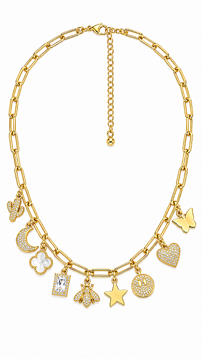 Colar Charms & Zircônias