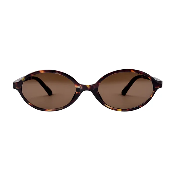 Óculos de Sol Oval Feminino Siena Tartaruga