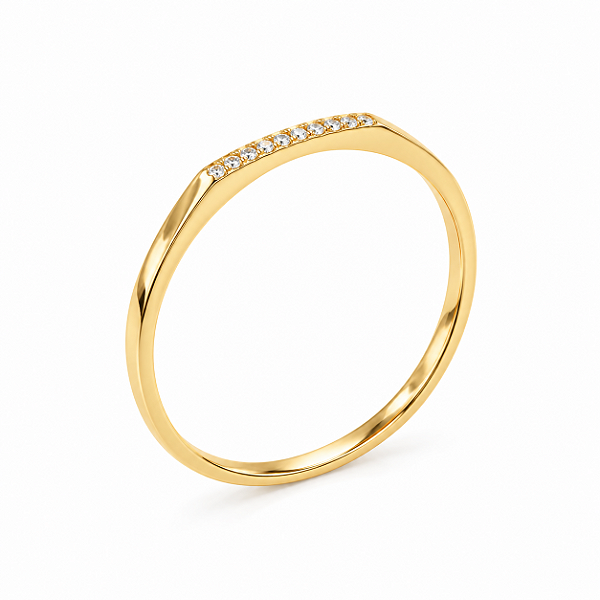 Anel Gold Cravejado