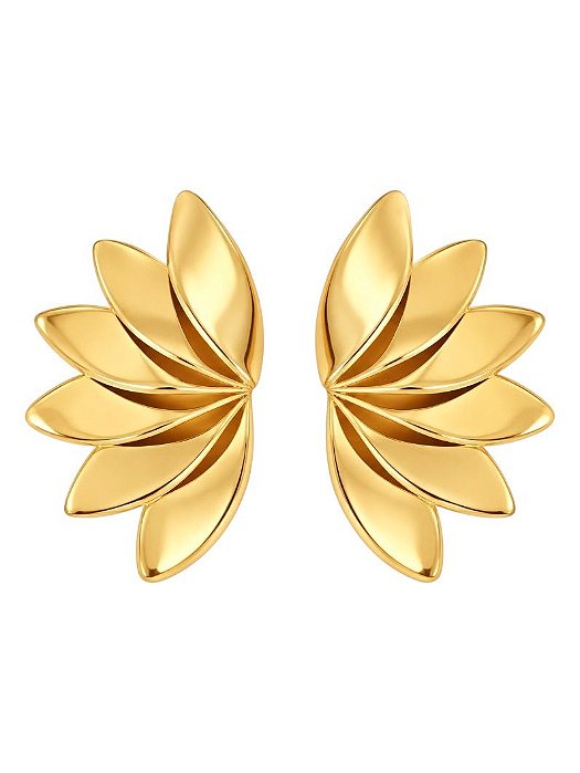 Brinco Design Meia Petalas GOLD