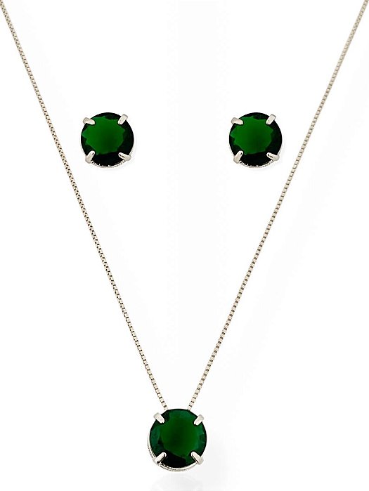 CONJUNTO PONTO LUZ VERDE ESMERALDA RB