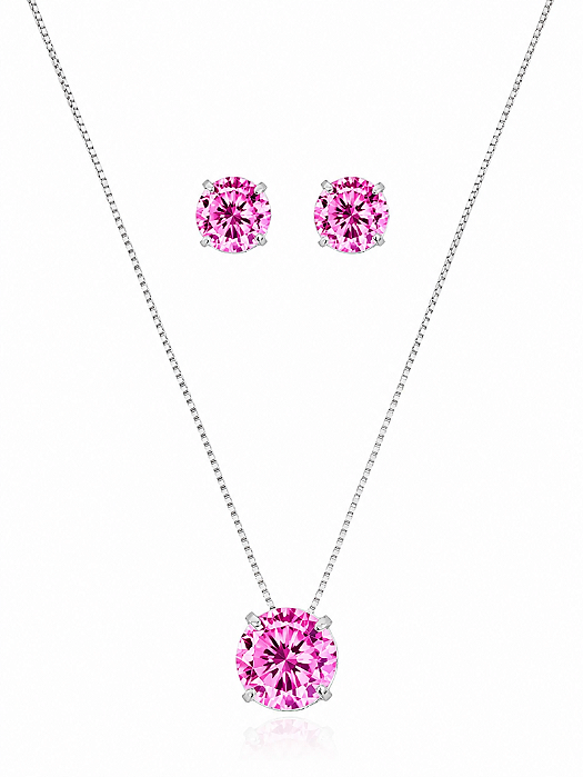 CONJUNTO PONTO DE LUZ ROSA BEBE