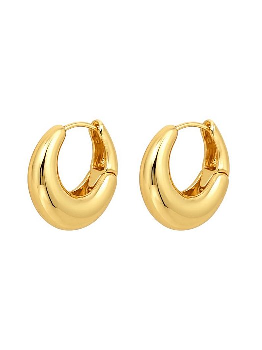 Brinco Argola Oval gold