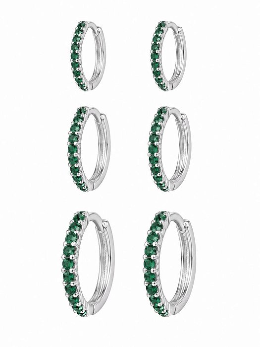 TRIO DE ARGOLA- VERDE