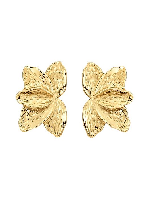 BRINCO PETALAS DE FLOR GOLD