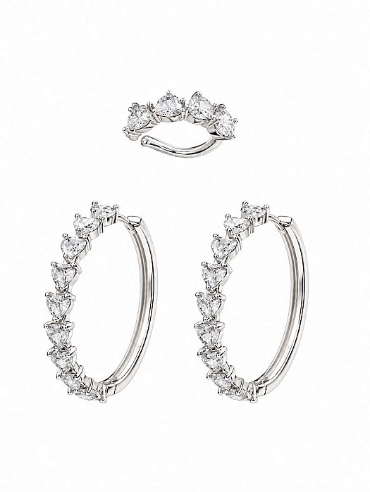 KIT ARGOLA COM PIERCING- CRISTAL