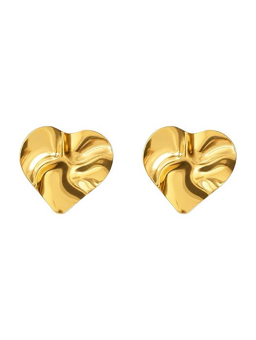 BRINCO CORAÇÃO MARTELADO GOLD