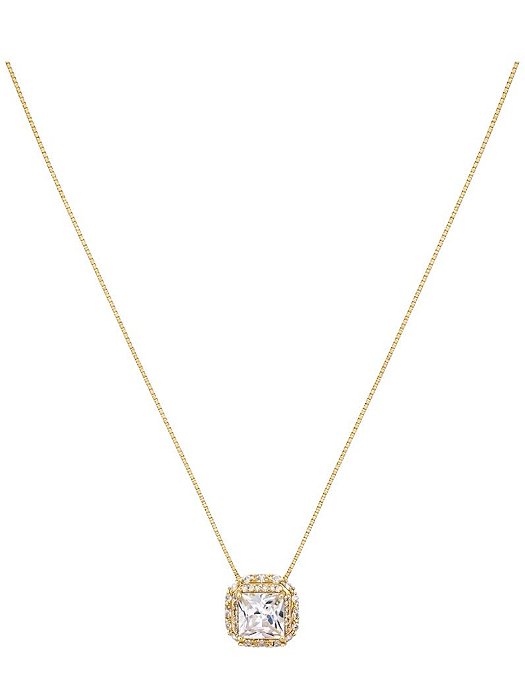 COLAR PONTO DE LUZ QUADRADO GOLD