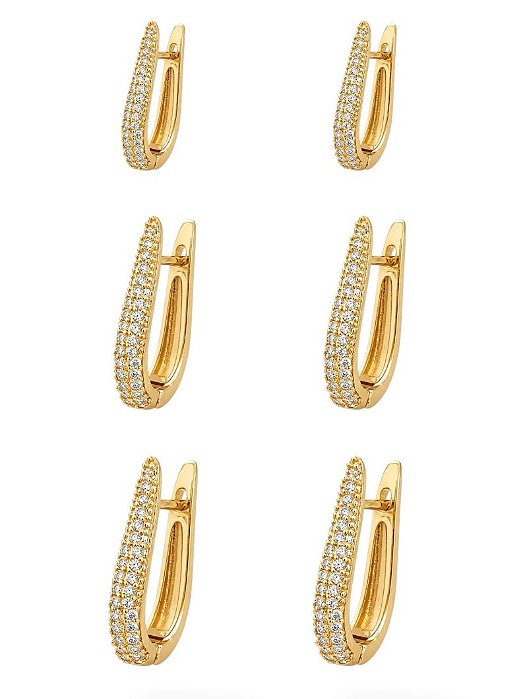 TRIO DE ARGOLAS FINAS GOLD