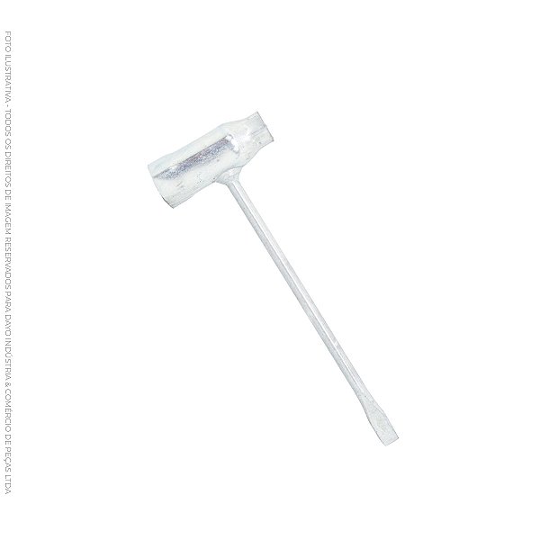 Chave de vela combinada Fenda - Curta 13x19