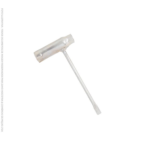 Chave de vela combinada Fenda - Longa