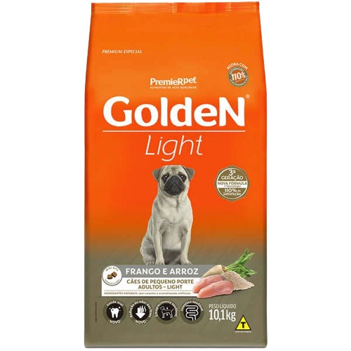 Golden Light Frango e Arroz Pequenas Raças 10,1kg