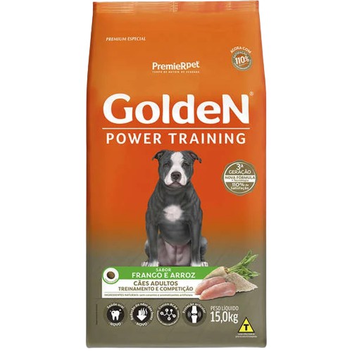 Golden Power Training Adulto Frango e Arroz 15kg
