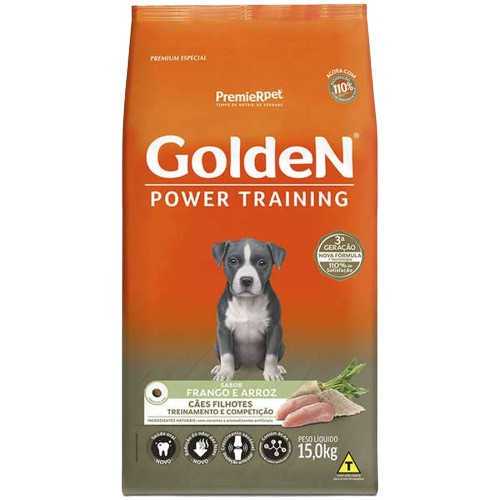 Golden Power Training Filhote Frango e Arroz 15kg