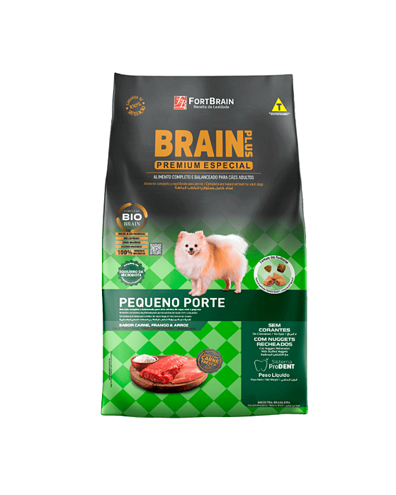 Ração Brain Plus Premium Especial Pequeno Porte