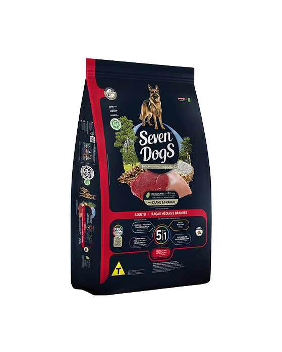Seven Dogs Adulto Carne e Frango