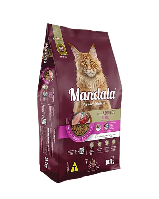 Mandala Gato Adulto Frango e Carne 10,1kg