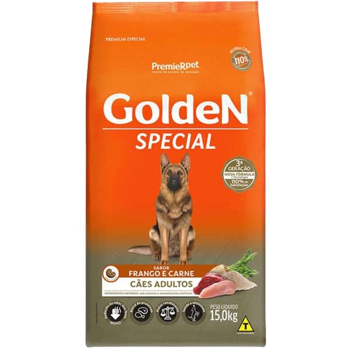 Ração Golden Special Cães Adultos Frango e Carne