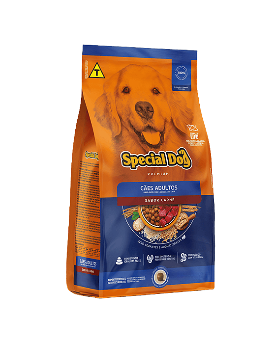 Ração Special Dog para Cães Adultos Sabor Carne