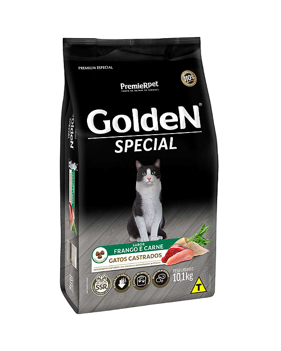 Golden Special Gato Castrado Frango e Carne