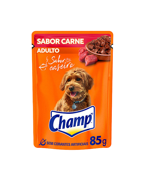 Sachê Champ Carne para Cães Adultos 85g