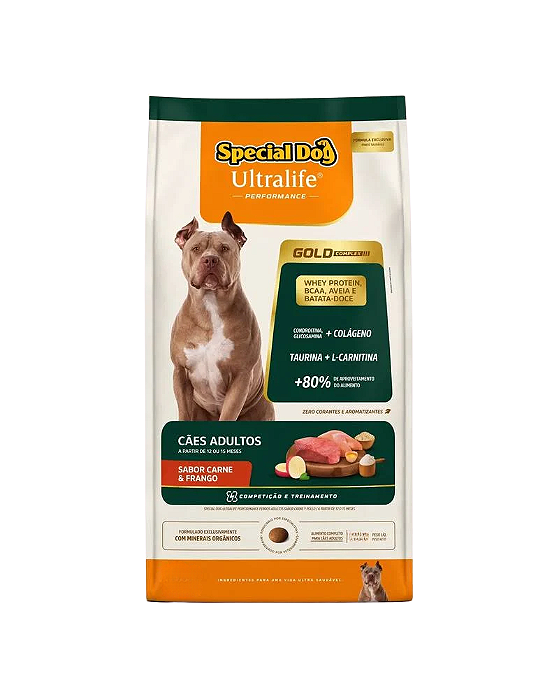 Ração Special Dog Gold Premium Especial para Cães Adultos Sabor Frango e Carne 20Kg