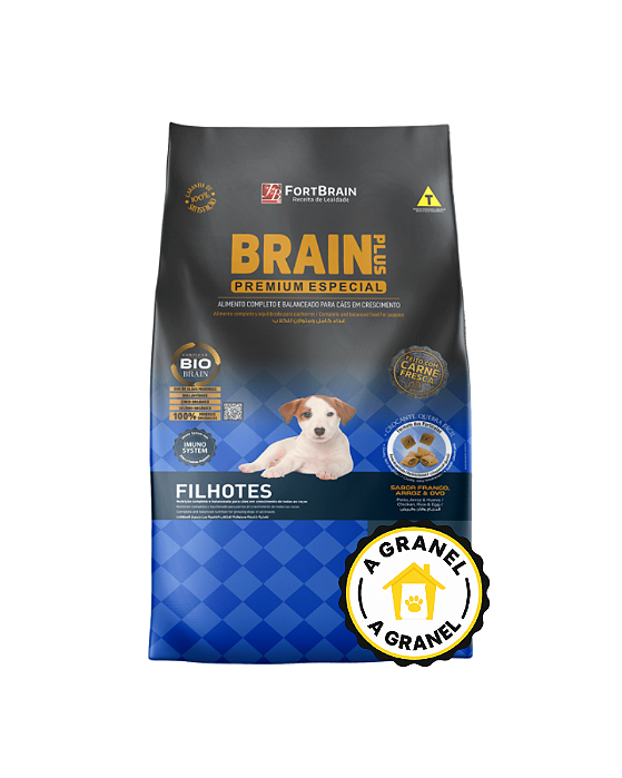 GRANEL Brain Plus Cães Filhotes sabor Frango e Arroz