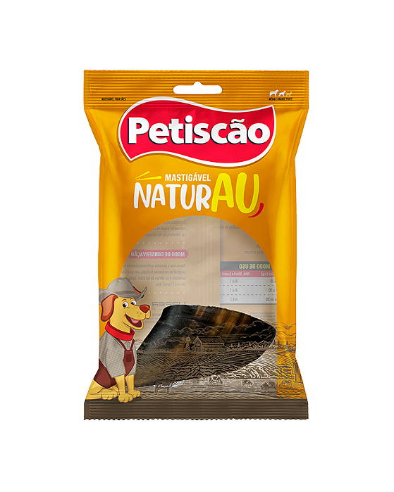 Petisco Casquinho Bovino Defumado para Cães