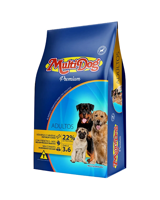 Ração Multidog Premium Cães Adultos 25Kg