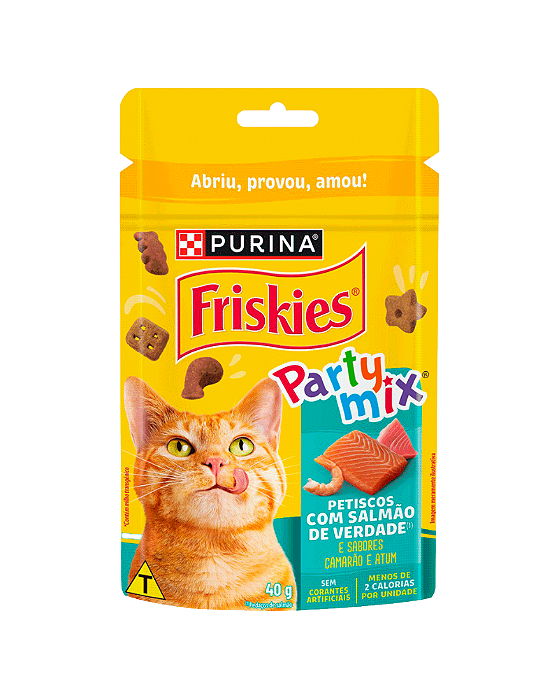 Petisco Friskies Party Mix Salmão 40 g