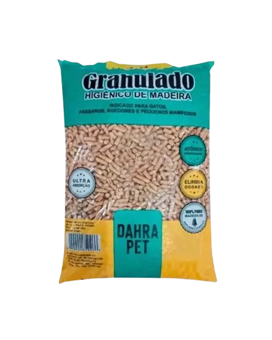 Areia Granulado Madeira Dahra Pet 15Kg