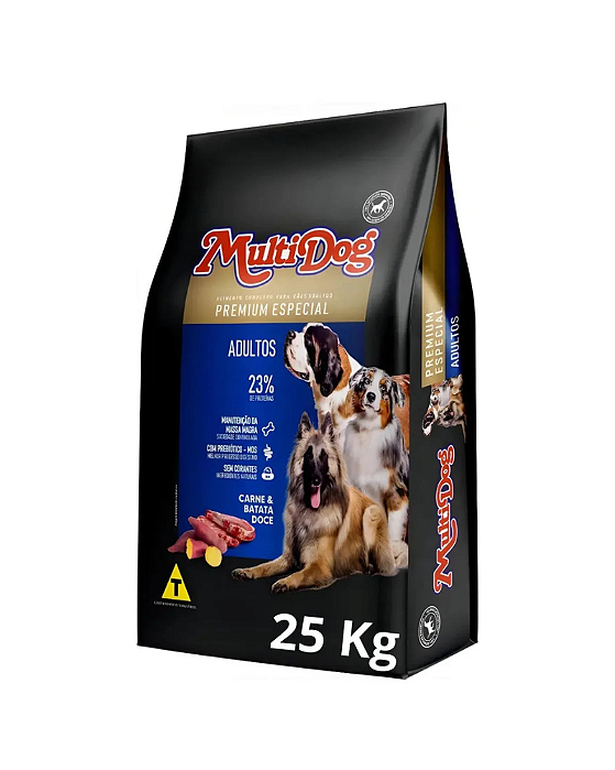 Ração Multidog Premium Especial Para cães Adultos 25kg