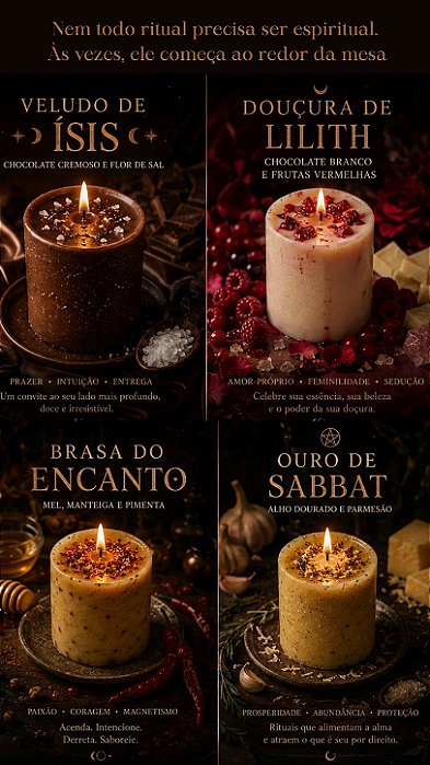 VELAS COMESTÍVEIS COM MAGIA
