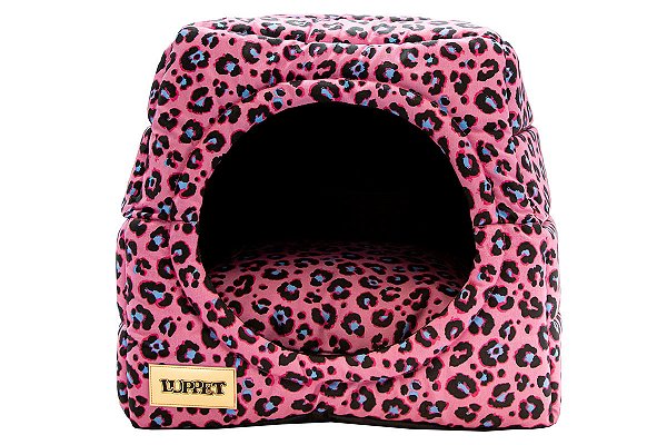 Cama Iglu e Toca Para Cachorro Impermeavel  Oncinha Pink