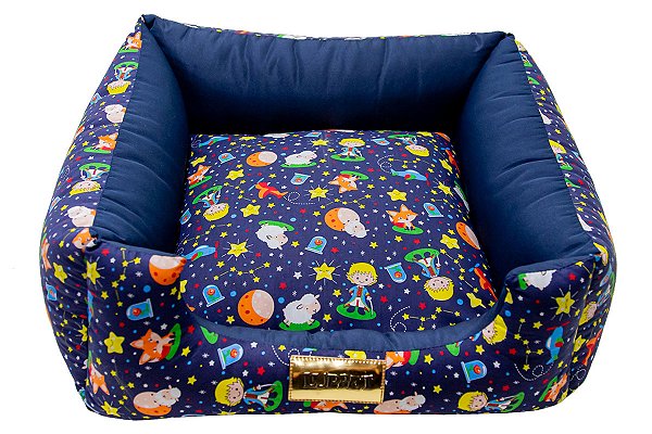 Cama Quadrada para Cachorro ou Gato Luppet Luxo Pequeno Príncipe