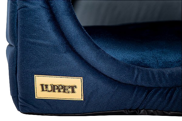 Cama Iglu e Toca Para Cachorro Luppet Marinho Super Luxo