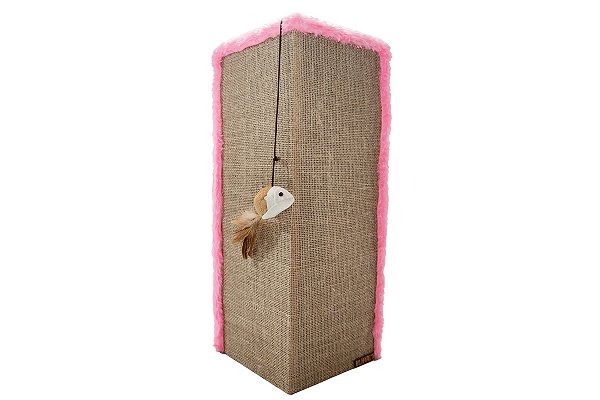 Arranhador Para Gatos Canto de Sofá  Rosa