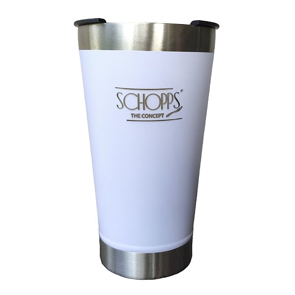 DUPLICADO - Copo Térmico Vaccum Schopps 493ml - Branco