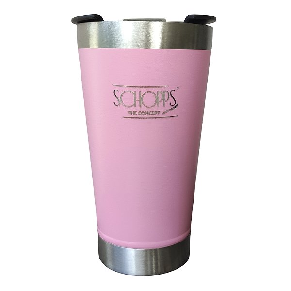 Copo Térmico Vaccum Schopps 493ml - Rosa